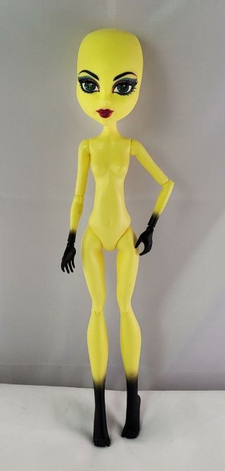 Monster High Cam Create A Monster Insect Girl Jointed Yellow Black Doll Nude