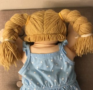 Vintage CABBAGE PATCH KID 16” CPK Doll Butterscotch Hair Blue Eyes 1984 3
