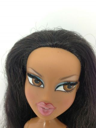 Bratz Nude Nude 2001 African American Doll - Long Black Hair - Lashes