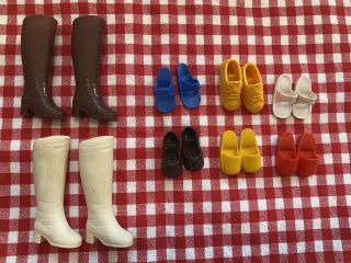 Vintage Pedigree Sindy Doll Shoes And Boots