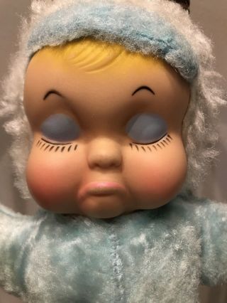 Vintage Rushton? Rubber Face Baby Doll Plush Pouty Face 2