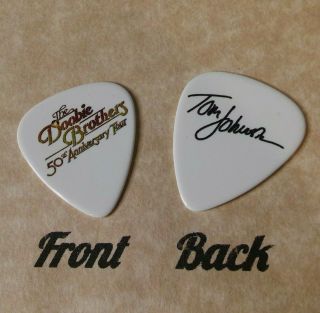 Doobie Brothers Band Logo Tom Johnston Signature Guitar Pick - (w)