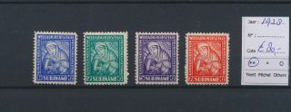 Lm65044 Suriname 1928 Welfare Stamps Fine Lot Mnh Cv 80 Eur