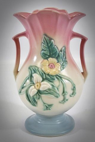 Vintage Hull Art Pottery Wildflower Vase Usa W - 13 - 9 ½ Stunning Near Pristine