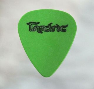 Tantric // Concert Tour Guitar Pick // Green/black (blank Back) Days Of The