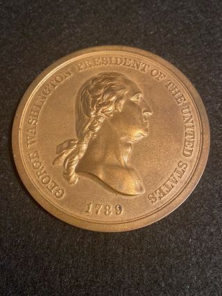 1789 George Washington Peace & Friendship 3” Bronze Medal