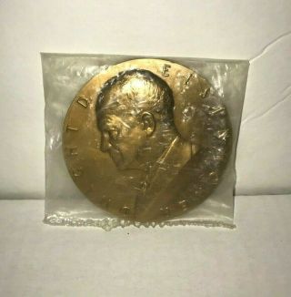 President Dwight D.  Eisenhower Inauguration 3 " Bronze Medal