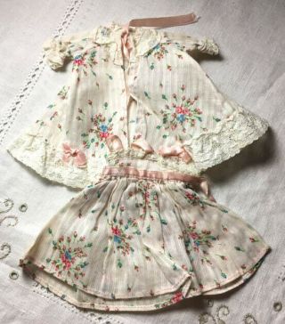Vintage Vogue Ginny Doll Nightgown And Matching Robe Set Tagged 1950s