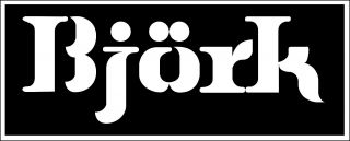 Bjork Music Logo Bumper Sticker,  Wall Decor,  Vinyl Decal,  5 " X 2 "