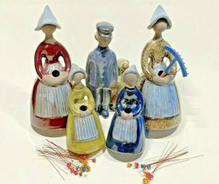 5 Elsi Bourelius Jie Gantofta Sweden Ceramic Art Pottery Lady Figures Figurines 2