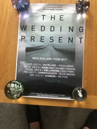The Wedding Present Rare Tour Promo Poster Zealand 2017