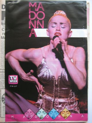 Madonna Tv Week Poster From The 1980 
