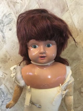 Vintage Glass Eyes 20 " Antique Doll Marked Germany 6