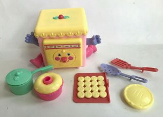 1988 Mattel Cherry Merry Muffin Time N Bake Oven Playset Complete