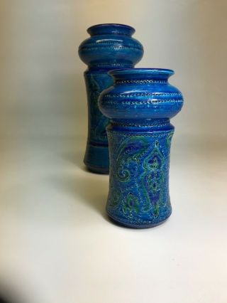 Mcm Rimini Blue Aldo Londi For Bitossi Vase Italy Ceramic Liberty Decor