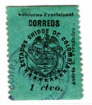 Colombia - Cucuta - Provisional - 1c W/ Errors - Sc 180v - 1900 Rrr