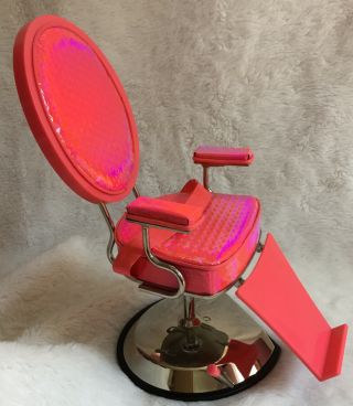 American Girl Doll Pink Swivel Beauty Salon Hair Styling Chair
