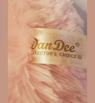 Dan Dee Large Pink Plush Princess Bear Heart Sweetheart Teddy Stuffed 2019 Toy 3
