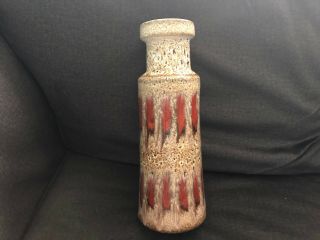 Vintage Mid Century Mcm Drip Glaze Vase W.  Germany 205 - 32 Europ Keramik Colorful