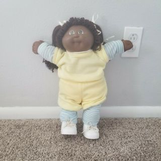 Vintage 1984 African American Girl Cabbage Patch Kids Doll,  Aa,  Black,  Coleco