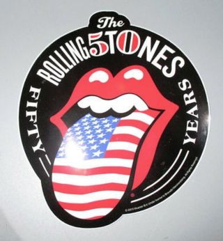 Rolling Stones - Sticker - 50th Anniv.  Collector 