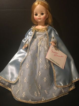 Vintage Madame Alexander 1596 Sleeping Beauty Doll Blue Gown Box 14”