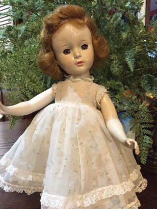 14” Madame Alexander Hard Plastic Doll.  Margaret Face.