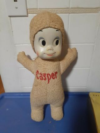 Vintage Casper The Friendly Ghost Doll Pull String Mattel Tlc 15 