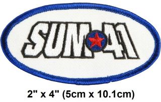 Vintage 2001 Sum 41 Kaspir Oval Logo Embroidered Iron/sew - On Patch 2 " X 4 "