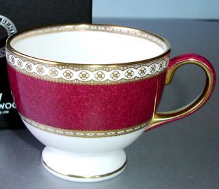 Wedgwood Ulander Powder Ruby Tea Cup Leigh Made In England