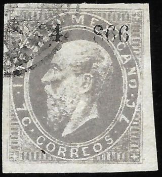 Mexico - 1866,  Maxi.  - 7c.  34 - 1866,  Apam - In Apam