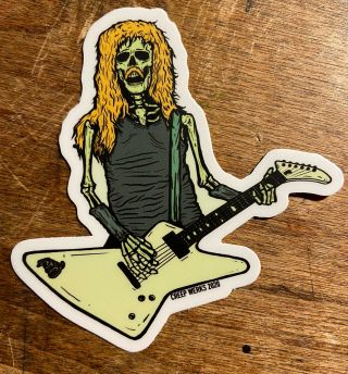 Skeleton James Hetfield Metallica Heavy Metal Hard Rock Guitar Vinyl Sticker 3” 2