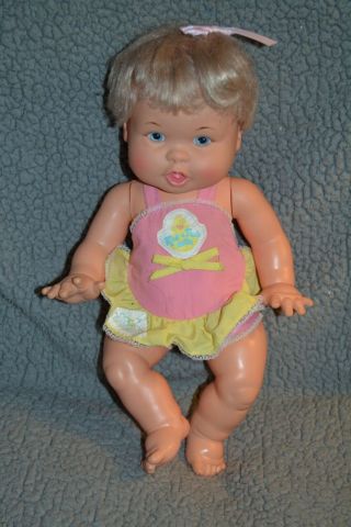 Vintage Rub - A - Dub Dolly Baby Doll 1973 Ideal Toy Corp.  15 " Clothes