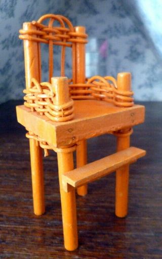 Vintage Artist Made Chair 1:12 Dollhouse Miniature