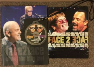 2 Elton John Billy Joel Face 2 Face 2003 Tour Books Programs Cd - Rom