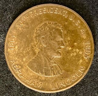 1861 - 1865 Abraham Lincoln Civil War Token Coin " Honest Old Abe " (2149)