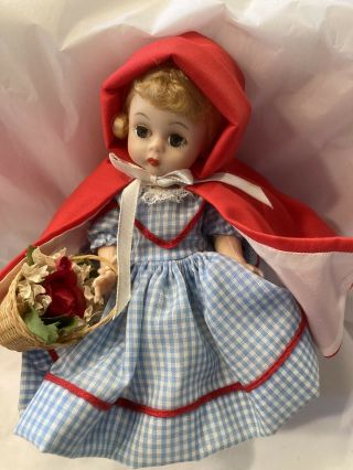 Vintage Madame Alexander 8 " Doll Red Riding Hood 482 No Tag