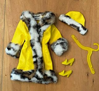 Vintage 1970 Mattel Barbie 1459 Great Coat Outfit Complete 3 Day