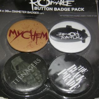 My Chemical Romance Official 4 X 38mm Badges