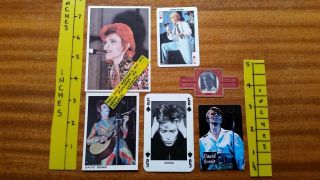 David Bowie Old Cards Curlywurly Panini Dandy Gum Nme,  Cigar Band 1970 - 80 