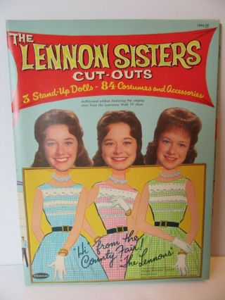 Vintage Lennon Sisters 1963 Cut - Outs The County Fair Paper Dolls