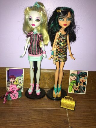Monster High Lagoona Blue And Cleo De Nile Scaris City Of Lights Two Pack