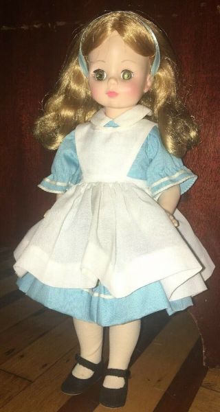 Vintage Madame Alexander 14 - Inch Doll - Alice In Wonderland 1552 - (c) 1965 Euc