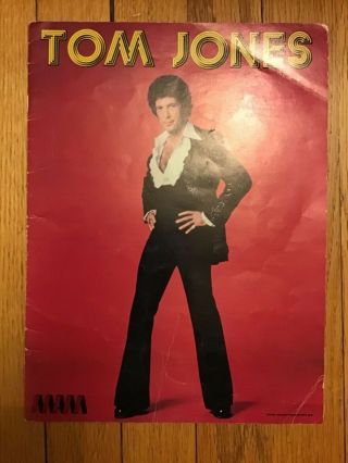 1977 Tom Jones Concert Booklet Program Book Souvenir Raydell