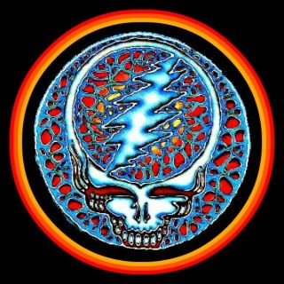 4 " Grateful Dead Quicksiver Ember Vinyl Sticker.  Steal Your Face Decal For Car.
