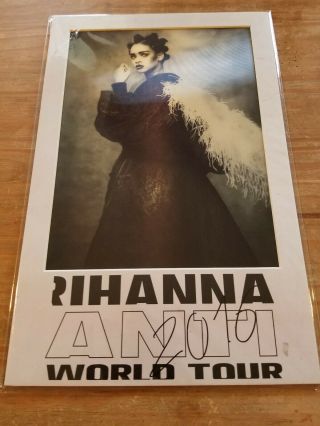 Rihanna 2016 Anti World Tour Concert Lenticular Moving Pic 11 " ×17 " Mat Frame