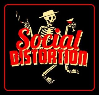 4.  25 " Social Distortion Vinyl Sticker.  Classic Punk Rock Decal 4 Car,  Guitar.