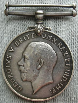 1914 - 1918 World War I Silver Medal King George V - 24793 Pte W Totham North N R