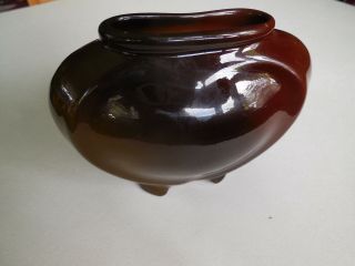 Antique Weller Louwelsa Pottery Pillow Shaped Vase 3