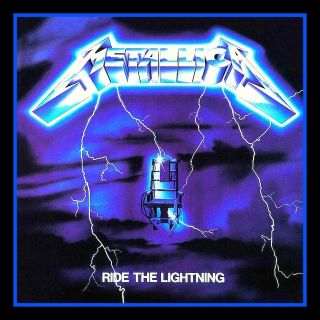 4 " Metallica Ride The Lightning Vinyl Sticker.  Heavy Metal Decal 4 Car,  Guitar.
